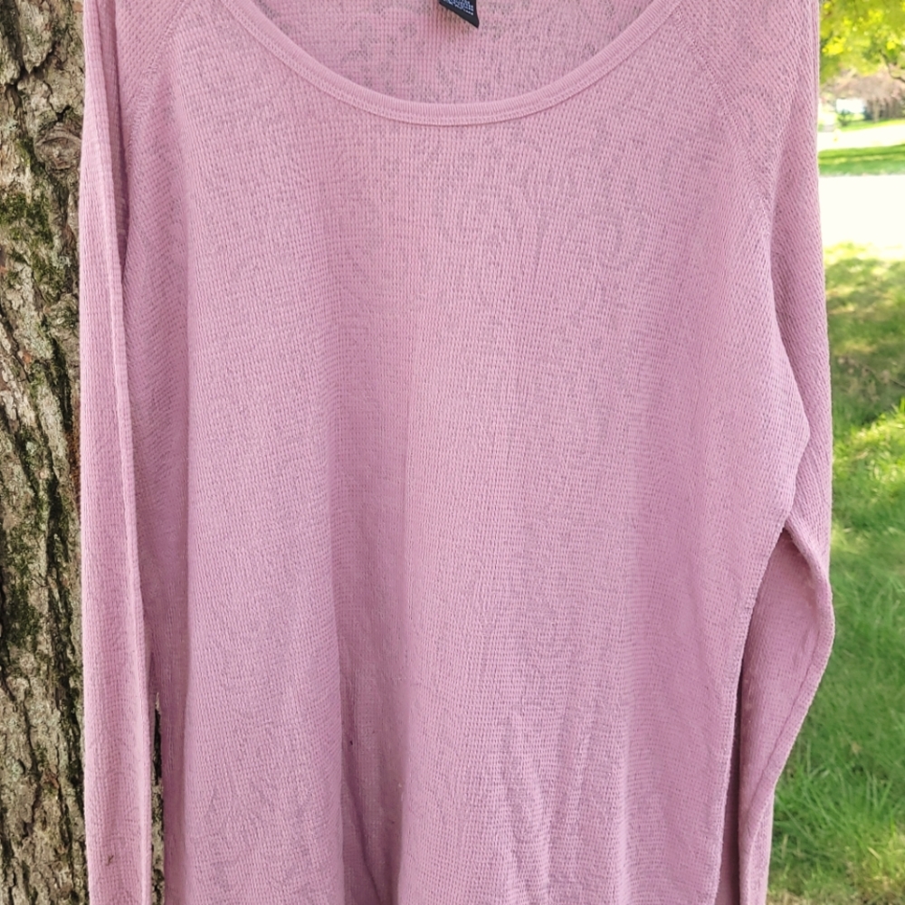 Torrid thin thermal sheer floral print tunic, Sz 2